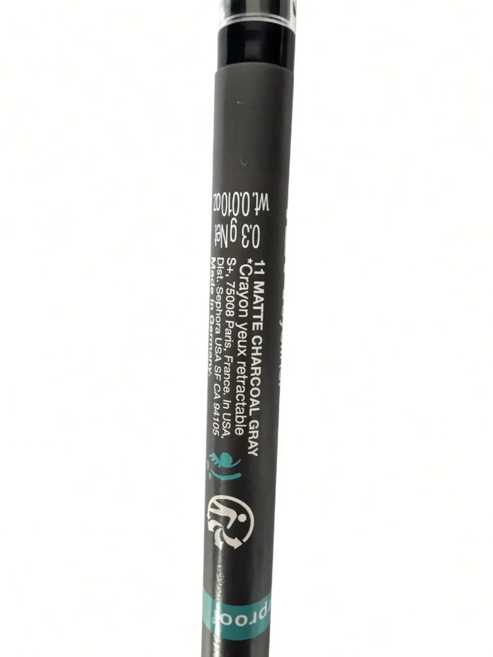 Sephora 12HR Retractable Eyeliner 11 Matte Charcoal Gray New 0.3oz